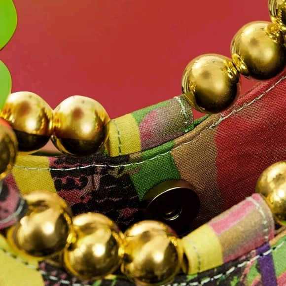 Colorfull Ruched Design Top Handle Bag - Picture 8 of 11